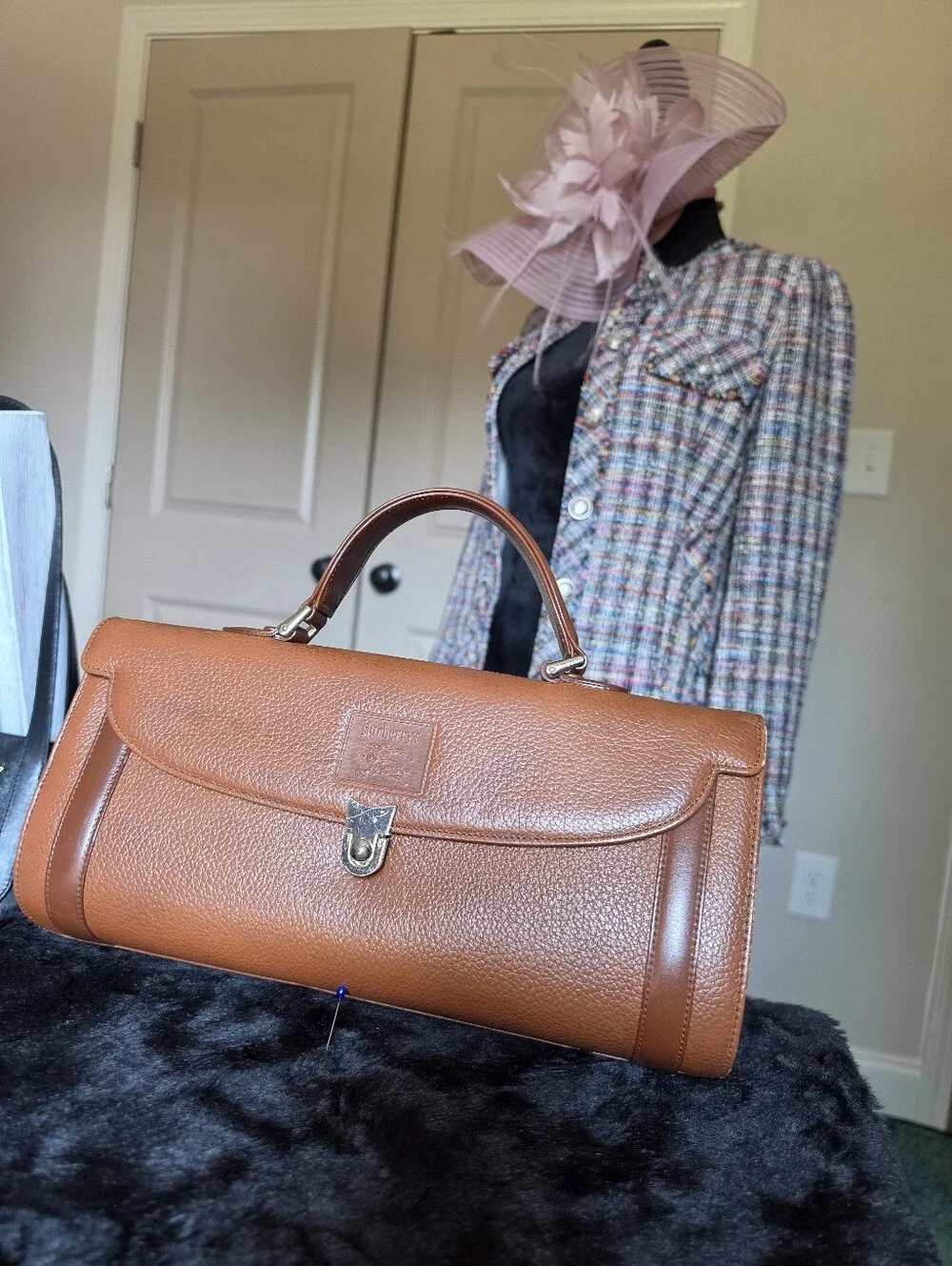 Authentic Burberry Classic Top-Handle Bag